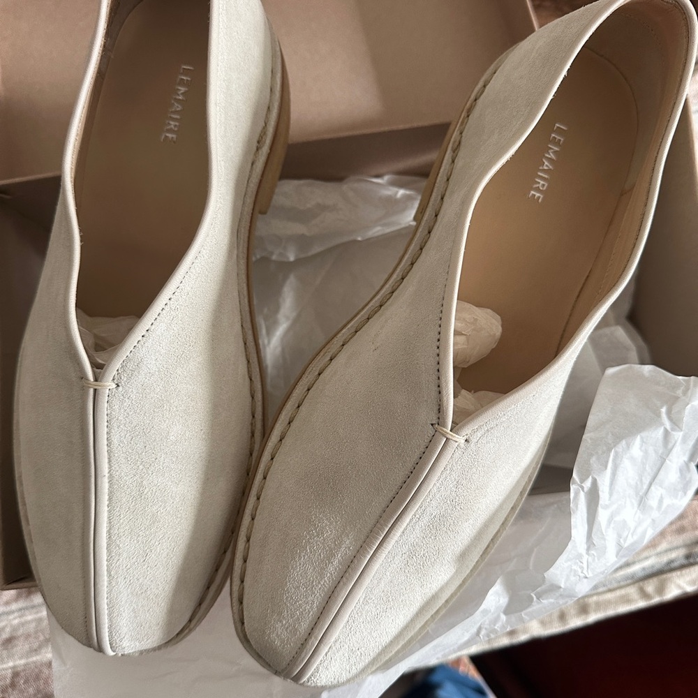 lemaire piped shoes